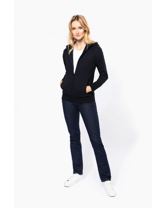 Veste zippée a capuche femme hot sale