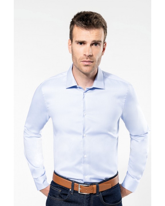 Chemise personnalisable KARIBAN Chemise Oxford pinpoint manches longues homme