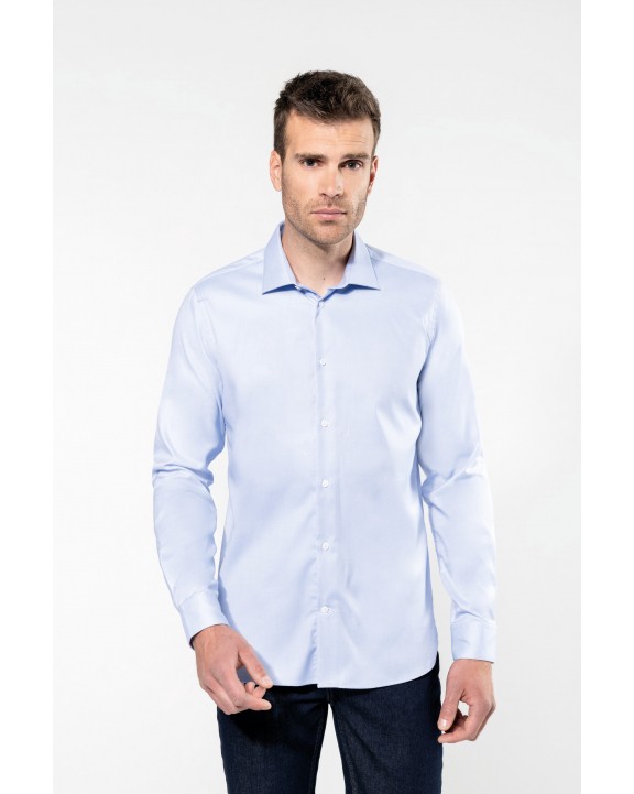 Chemise personnalisable KARIBAN Chemise Oxford pinpoint manches longues homme