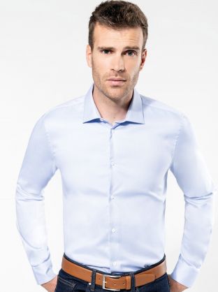 Chemise Oxford pinpoint manches longues homme