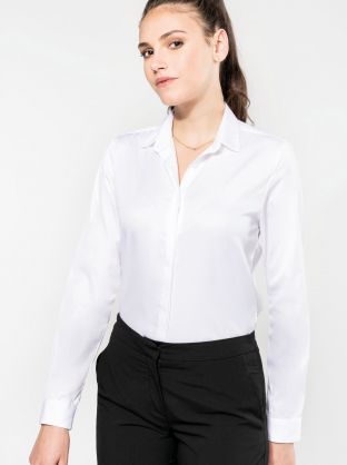 Chemise twill manches longues femme