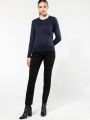 Pull Supima® col rond  femme