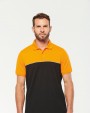 Polo personnalisable WK. DESIGNED TO WORK Polo bicolore écoresponsable manches courtes unisexe