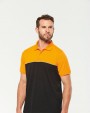 Polo personnalisable WK. DESIGNED TO WORK Polo bicolore écoresponsable manches courtes unisexe