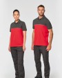 Polo personnalisable WK. DESIGNED TO WORK Polo bicolore écoresponsable manches courtes unisexe