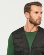 Veste personnalisable WK. DESIGNED TO WORK Gilet polycoton multipoches doublé unisexe
