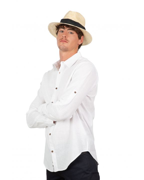 Mütze, Schal & Handschuh K-UP Strohhut Panamahut personalisierbar