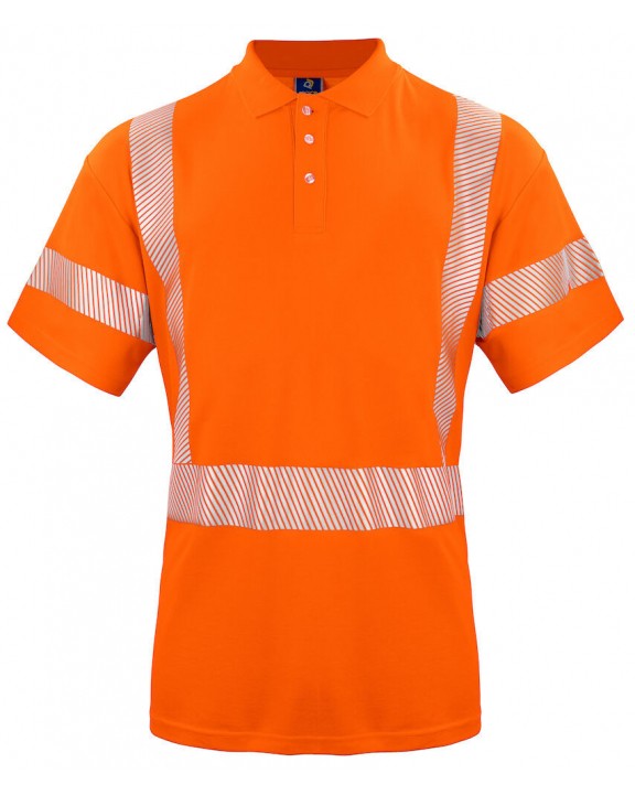 Polo personnalisable PROJOB 6015 PIQUE BI MATIERE EN ISO 20471 CLASSE 2/3