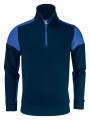 PRINTER SWEATSHIRT 1/2 ZIP PRIME Marine/Cobalt personnalisable
