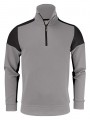 PRINTER SWEATSHIRT 1/2 ZIP PRIME anthracite/noir personnalisable