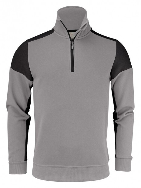 PRINTER SWEATSHIRT 1/2 ZIP PRIME anthracite/noir personnalisable
