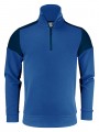 PRINTER SWEATSHIRT 1/2 ZIP PRIME Cobalt/Marine personnalisable