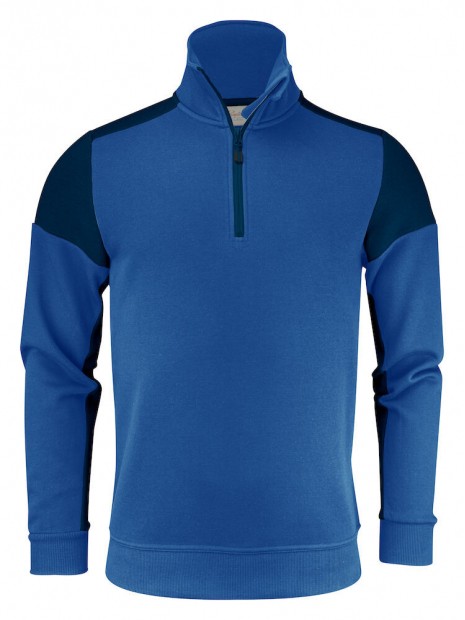 PRINTER SWEATSHIRT 1/2 ZIP PRIME Cobalt/Marine personnalisable