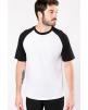 T-Shirt KARIBAN Baseball-Shirt, zweifarbig personalisierbar