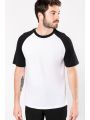 T-shirt personnalisable KARIBAN Baseball > t-shirt bicolore manches courtes