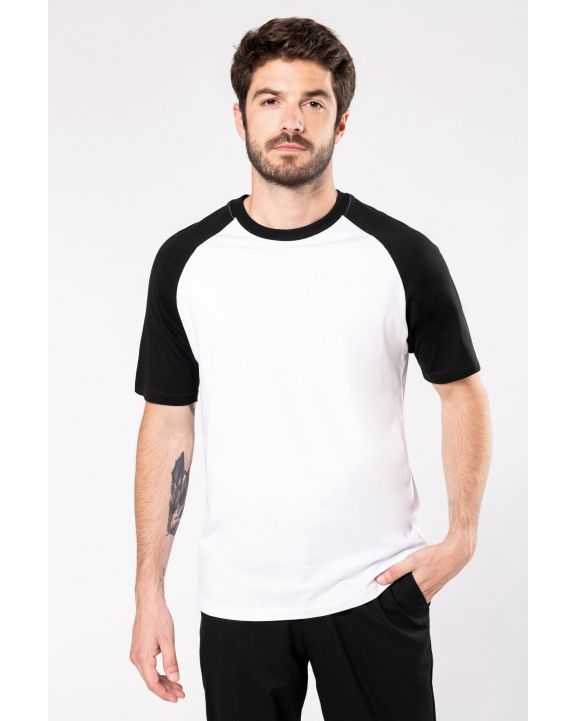 T-shirt KARIBAN Baseball - Tweekleurig t-shirt voor bedrukking & borduring