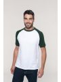 T-shirt personnalisable KARIBAN Baseball > t-shirt bicolore manches courtes