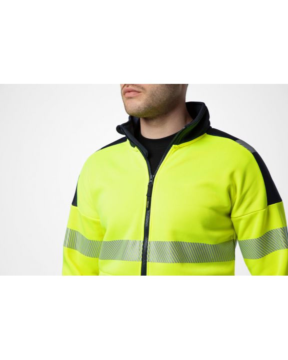 Sweat-shirt personnalisable PROJOB 6109 SWEATSHIRT FULL ZIP - EN ISO 20471 CLASSE 3/2