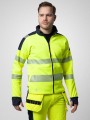 Sweat-shirts à personnaliser PROJOB 6109 SWEATSHIRT FULL ZIP - EN ISO 20471 CLASSE 3/2 jaune/noir