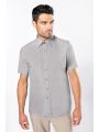 Chemise personnalisable KARIBAN Chemise popeline polycoton manches courtes entretien facile homme