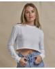 T-shirt personnalisable AWDIS Women's long sleeve cropped T