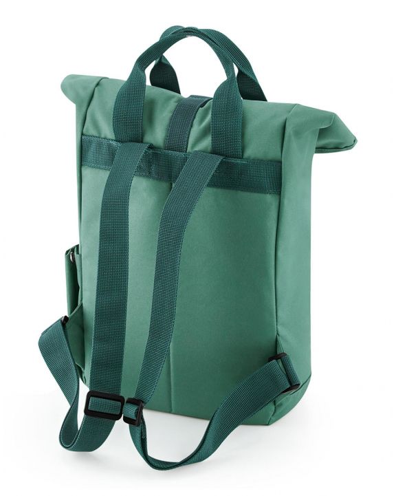 Tas & zak BAG BASE Recycled Mini Twin Handle Roll-Top Backpack voor bedrukking & borduring