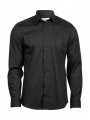 TEE JAYS STRETCH LUXURY SHIRT noir personnalisable