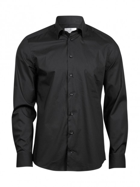 TEE JAYS STRETCH LUXURY SHIRT noir personnalisable