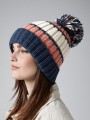Bonnets, Écharpes & Gants à personnaliser BEECHFIELD HYGGE STRIPED BEANIE marshmallow sundae