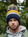 Bonnets, Écharpes & Gants à personnaliser BEECHFIELD HYGGE STRIPED BEANIE dijon blue