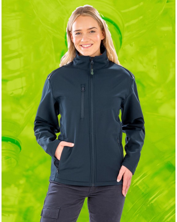 RESULT Womens Recycled 3-Layer Printable Softshell Jacket Softshell personalisierbar