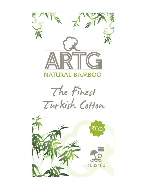 Produit éponge personnalisable A&R Natural Bamboo Bath Towel