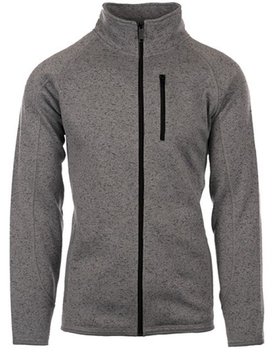 Jacke BURNSIDE Men´s Full Zip Sweater Knit Jacket personalisierbar
