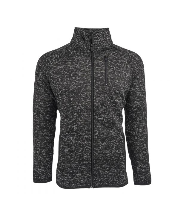 Jacke BURNSIDE Men´s Full Zip Sweater Knit Jacket personalisierbar