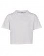 T-shirt BUILD YOUR BRAND Girls Cropped Jersey Tee voor bedrukking &amp; borduring