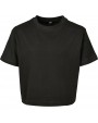 T-shirt BUILD YOUR BRAND Girls Cropped Jersey Tee voor bedrukking &amp; borduring
