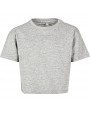 T-shirt BUILD YOUR BRAND Girls Cropped Jersey Tee voor bedrukking &amp; borduring