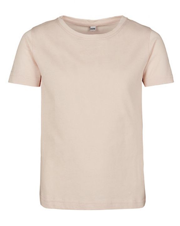 T-shirt BUILD YOUR BRAND Girls Short Sleeve Tee voor bedrukking & borduring
