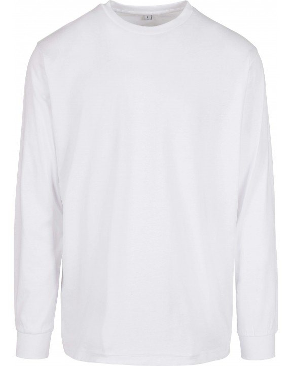BUILD YOUR BRAND Organic Long Sleeve With Cuffrib T-Shirt personalisierbar