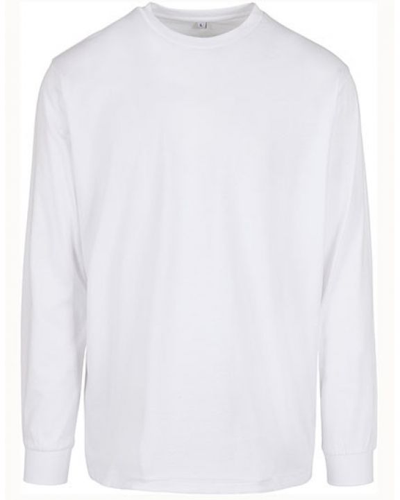 T-shirt personnalisable BUILD YOUR BRAND Organic Long Sleeve With Cuffrib