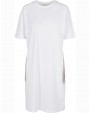 BUILD YOUR BRAND Ladies´ Organic Oversized Slit Tee Dress Kleid personalisierbar