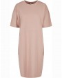 BUILD YOUR BRAND Ladies´ Organic Oversized Slit Tee Dress Kleid personalisierbar