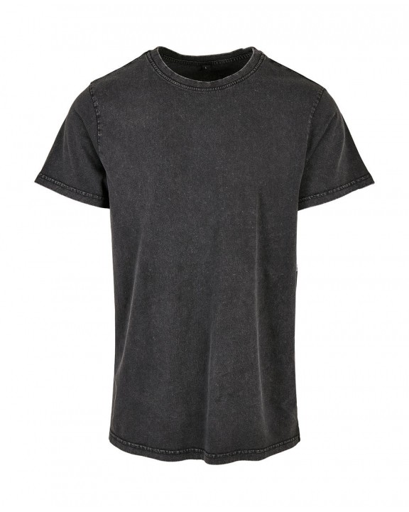 T-shirt personnalisable BUILD YOUR BRAND ACID WASHED ROUND NECK TEE