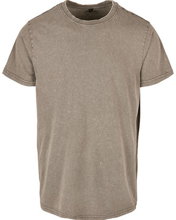 T-shirt personnalisable BUILD YOUR BRAND Acid Washed Round Neck Tee