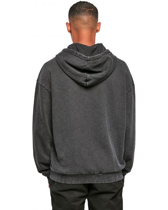 Sweater BUILD YOUR BRAND Acid Washed Oversize Hoody voor bedrukking & borduring