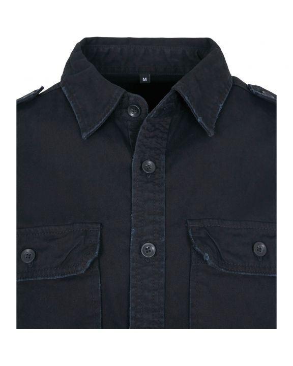 Hemd BUILD YOUR BRAND Vintage Shirt Long Sleeve voor bedrukking & borduring