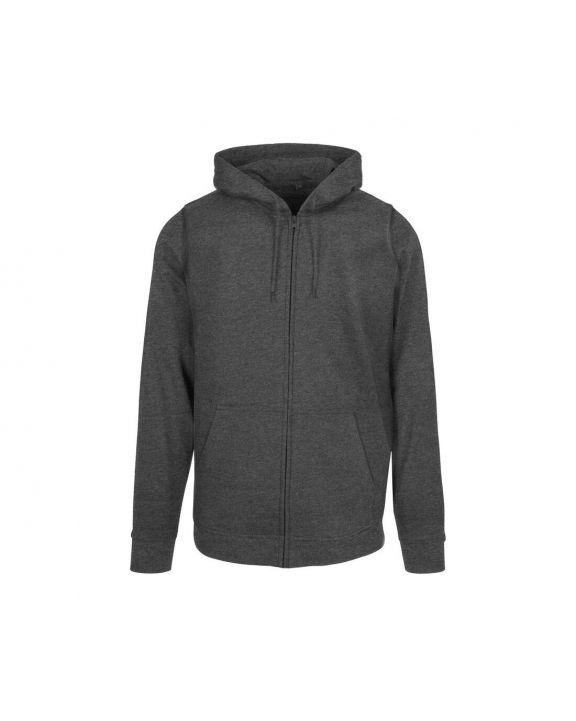 Sweater BUILD YOUR BRAND Basic Zip Hoody voor bedrukking & borduring