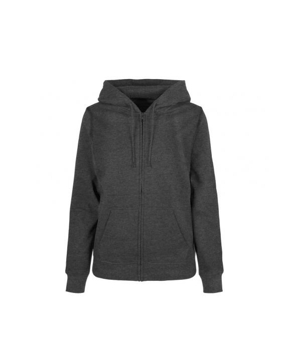 Sweater BUILD YOUR BRAND Ladies´ Basic Zip Hoody voor bedrukking & borduring