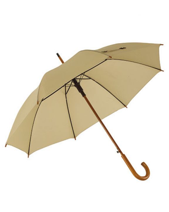 Regenschirm PRINTWEAR Automatic Umbrella With Wooden Handle Boogie personalisierbar