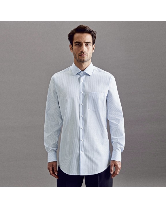 Hemd SEIDENSTICKER Men´s Shirt Regular Fit Check/Stripes Long Sleeve voor bedrukking &amp; borduring